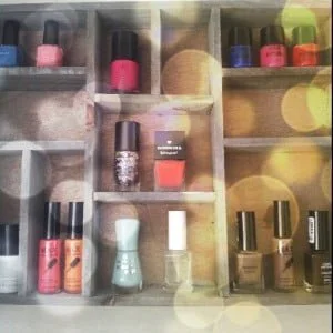 Voorbeeld van mijn nagellak kastje, bewerkt met Instant Effects FX