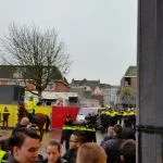 Rellen tijdens intocht Sinterklaas in Gouda
