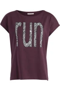 Run T-shirt Bordeaux PIECES outlet www.queenc.nl