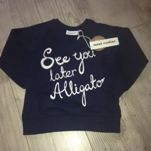 mini, rodini, sweater, see, you later alligator, orange mayonnaise, marisca, kenter, fun friday