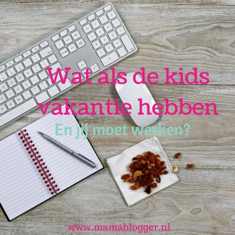 De kids zomervakantie en jij moet werken…