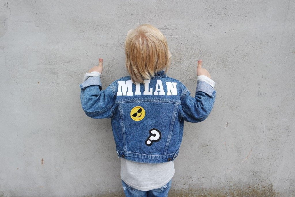 DIY budget | Ik maakte dit spijkerjasje met patches voor Milan!