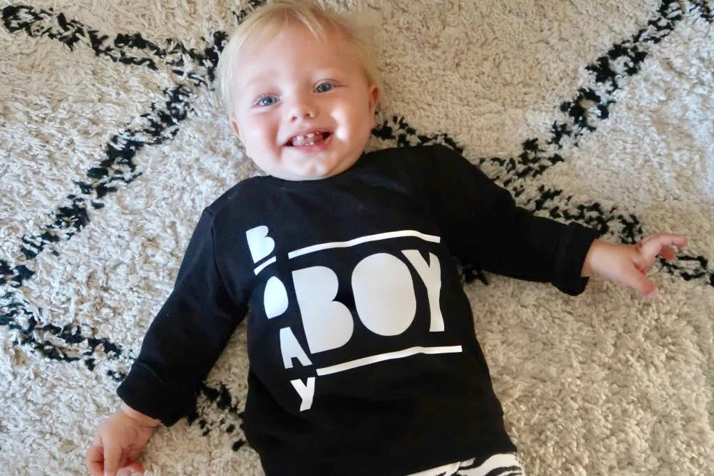 birthday_boys_Milan_Floris_1jaar_thema_kleding_zwart_wit_little_rockstar_