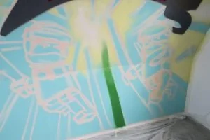 Lego_Ninjago_graffiti_muur_milan_kinderkamer_mamablogger_