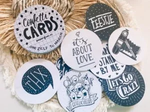 budgettip_mamablogger_confetti cards_HEMA_Paerfuel_kaarten maken_DIY_