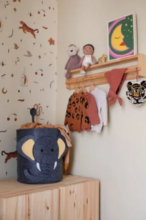 Budgettip_kinderkamer_De Kleine Jungle_speelgoedmanden_