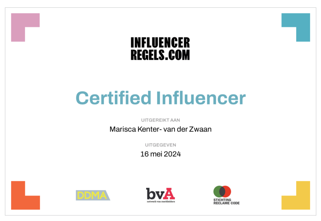 Influencer_regels_certificaat_Mamablogger_
